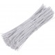 OUNONA 500pcs Câble Wrap Ties Fil Fer avec revêtement en Plastique Twist Ties 15 cm Blanc - BVW4KRWYG