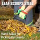 Hortem Pelles à feuilles en acier ensemble de ramassage facile pour ramasser l'herbe et les feuilles - BEAD6EKPG