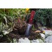 ProtectorTech Couteau de Jardin – Couteau en Acier Inoxydable pour Jardinage Aménagement paysager et Excavation avec manche en bois rouge et étui marron - BBQVBXYDD