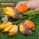 TOYMIS 2 Pièces Couteaux de Pouce en Silicone Mise à Niveau Couteau de Pouce de Jardinage Cueillette de Fruits Outil de Récolte pour Tailler Jardin Plantes Légumes Fraise Orange - B9NJHNHJX