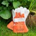 Gardi Haie de jardin dentelée orange avec poignées confortables et gants résistants de taille moyenne - BAJK6GLTN