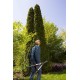 Taille-haies TeleCut Gardena : Ciseaux de jardin légers pour la coupe de haies élevées 23 cm bras de levier télescopique poignées en aluminium ergonomique 12304-20 - BK972UVYA