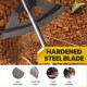 Kagodri Binette creuse en acier inoxydable râteau de désherbage pour plantation de légumes de jardin ferme outils de jardinage - B1E6KDXJF
