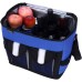 Sacs de pique-nique Sac de pique-nique portable sac à lunch réutilisable isolé grand sac isolant épaissi adulte avec bandoulière réglable Voyage Camping Color : Dark blue Taille : 32.5*21*30cm - BVE51CYGC