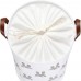 YuuHeeER 1 sac de pique-nique en toile de jute avec revêtement imperméable de 40 cm de large en coton et toile de jute avec lapin gris épais. - B2H9KUBCW