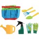 Huaxingda Jouets d'extérieur pour enfants Kit d'outils de jardinage Pour garçons et filles Parfait pour les plantations et cadeaux - B29KMJNVX