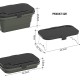 Zerbeyx Camping pique-nique en plein air peut être utilisé comme panier de rangement de table seau pliable boîte de rangement multifonction gris - B7KM2CNFJ