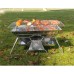 HAOLI Barbecue Pliant en Acier Inoxydable pour Petit ménage léger et résistant à la Corrosion Facile à Nettoyer Pique-Nique Fournitures de Camping 49 34 26 cm - B37EDUCGI