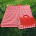 Couverture de pique-nique d'extérieur imperméable et pliable pour plage pique-nique camping barbecue grille rouge multifonction avec 2 tapis Oli Painting Eat Mat - BV41AVGKJ
