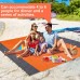 Couverture de pique-nique Tapis de plage Tapis de camping Orange 210 x 200 cm Imperméable Sable Ultra légère Compact Pour plage camping randonnée - BVWB8EYRE