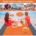 Couverture de pique-nique Tapis de plage Tapis de camping Orange 210 x 200 cm Imperméable Sable Ultra légère Compact Pour plage camping randonnée - BVWB8EYRE