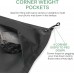 OurLeeme Pocket Picnic Blanket 1.4 x 2M Taille de Poche Portable Tapis de Camping imperméable Grandes couvertures de Pique-Nique Tapis léger extérieur pour Camping Noir - B7VANFSGI