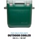 Stanley Adventure Outdoor Cooler 28.3L 30QT Green – Convient pour des bouteilles de 2L Peut contenir 40 canettes Sans BPA Glacière de camping très résistante qui sert aussi de siège Étanche - BHHWAUZYG