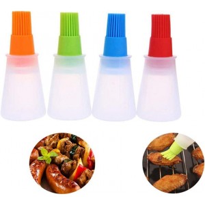 NYKKOLA Lot de 4 pinceaux en Silicone pour badigeonner Barbecue Cuisson pâtisserie Grill - B23AKFMHP