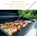 Fourchette à dîner en acier inoxydable télescopique extensible pour barbecue avec manche long en acier inoxydable anti-rouille robuste et durable. - BE996IKLX