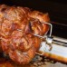 Pince à barbecue en acier inoxydable fourchette à gril rôtissoire avec vis de blocage fourchette pour barbecue en plein air pince à viande pour tournebroche - B9AVJJJIL