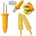 12PCS Supports de Maïs pour Barbecue Brochettes en Acier Inoxydable Prongs Corn On The Cob Holders Barbecue - BA99DPVDM