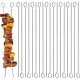 Abnaok Lot de 20 brochettes à kebab en acier inoxydable de 30 cm pour barbecue barbecue barbecue kebab fêtes - BN7A8BYWX