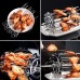 BuyWeek Brochettes de rôtissoire pour Barbecue brochette rotative pour Barbecue en Acier Inoxydable - BM8D4YNKD
