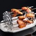 BuyWeek Brochettes de rôtissoire pour Barbecue brochette rotative pour Barbecue en Acier Inoxydable - BM8D4YNKD