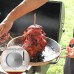 HESHUI Brochettes verticales pour griller – Support de barbecue en acier inoxydable brochette de barbecue brésilien avec broche amovible pour délicieux plats Nanjing - B99JQZKMS