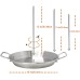 HESHUI Brochettes verticales pour griller – Support de barbecue en acier inoxydable brochette de barbecue brésilien avec broche amovible pour délicieux plats Nanjing - B99JQZKMS