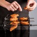 MAYOKIAAR Cage à brochettes en acier inoxydable pour barbecue rôtissoire à brochettes avec 10 brochettes - BKM17SIBD