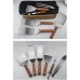 Ensemble d'outils de barbecue robustes de 7 pièces spatule en acier inoxydable fourchette brosse à badigeonner et pinces kit d'outils de gril pour barbecue Ensemble d'ustensiles de gril Cadeaux - BMBN2BZDG