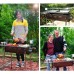 Hong Yi Fei-Shop Ensembles d'ustensiles pour Barbecue Rack Barbecue Grand Portable en Plein air for Plus de 5 Personnes Barbecue au Charbon de Pique-Nique Barbecue Shelf Barbecue de Table - B5D75ZSIS