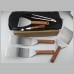 NMNMNM 7 8 pièces Accessoires de grillade Ensemble d'outils de Gril de Barbecue en Acier Inoxydable pour Les Cadeaux d'ustensiles de Barbecue de Cuisine de Camping B # - BKKV9ZYAA