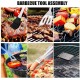 SGSHQQ Ensemble d'outils de Barbecue en Acier Inoxydable 11 pièces Accessoires de grillade de Barbecue ustensile pour Kit d'outils de Cuisine de Camping en Plein air - BAKKVVMKO