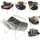 SGSHQQ Mini Barbecue en Acier Inoxydable réchaud de Camping Support de Cuisson Pliable Ensemble de Support de Gril pour Barbecue à Charbon équipement de Pique-Nique extérieu - BB9BMGZMC