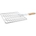 Un Barbecue Ensemble d'outils Barbecue Grilling Basket Grill BBQ Net Wooden Handle Meat Fish Vegetable BBQ Tools Grill Accessories Color : A Size : 1pcs - BMH7NBYZE