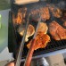 Bluecraft Pince à barbecue XXL 56 cm Extra longue en acier inoxydable Pince de cuisine en bois - BW5DVAHGM