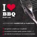I LOVE BBQ Pinces pour barbecue Pinces Pince longue pour barbecue INOX Longueur : 30 cm Revêtement : Inox ép : 0,8mm Poignée confort revêtement anti-dérapant pour prise en main agréable - B7857KRYH