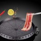 Pince à barbecue en acier inoxydable avec pointes dentelées de précision pour la cuisine les travaux manuels la réparation de la nourriture le barbecue multi-usage - B4KK8FDBY