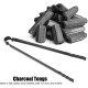 Pince à pinces à barbecue multifonction en métal pour outils de service de charbon de bois - BN9HAPUNG
