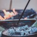 WAAZI Crochet de feu Pelle à feu Ensemble de Pinces à feu Kit d'outils de feu Accessoires de cheminée pour la Maison Barbecue Camping en Plein air Four Pelle à Charbon - BMBQ3OMME