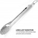 Ensemble de spatules pour barbecue en acier inoxydable 304 de qualité supérieure Pinces de cuisine résistantes 25,4 cm et 30,5 cm - BE917NQNO