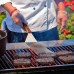 KIKAPA Spatule carrée en acier inoxydable avec manche en bois pour barbecue steak - BJVJ2YNQF