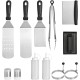 LCCDSD Lot de 13 ustensiles de cuisine en acier inoxydable pour barbecue barbecue spatule grattoir gadget de cuisine pour l'extérieur couleur : 13 pièces - B279EPZBE