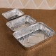 NC 10 pièces Rectangle en Forme de Feuille D'aluminium Pan Aluminium Couvercles sans Couvercle Torréfaction Stocker Chauffage Cuisine Restauration - B9QKMYLBU