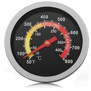 DAZZLEEX Lot de 5 thermomètres pour barbecue Jauge de température 10 ~ 400 ℃ Pour barbecue fumoir - BB2NQQRSW