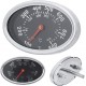 DeWin Thermomètre de Gril de fumoir de BBQ de Forme Ovale Acier Inoxydable 430 ℃ - BQHN2DTQC