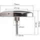 predolo Cadran de Thermomètre de Barbecue de 3"pour Gril 50-450 Celsius Jauge de Température du Fumeur - B5D74IYSY