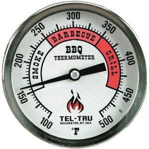 Tel-Tru BQ300 thermomètre Barbecue 3 pouces cadran divisé en aluminium tige de 4 pouces 100 500 degrés F - BNW8KJIBG