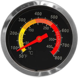 Thermomètre de barbecue fumoir en acier inoxydable avec jauge de température de 10 à 400 °C - BNK28OFGE