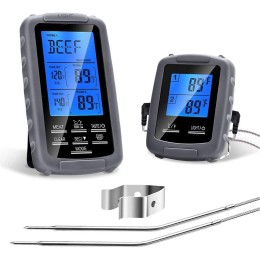 Thermomètre sans fil pour barbecue thermomètre pour viande Thermomètre pour barbecue minuterie réglable en ° C ° F compte à rebours pour barbecue jusqu'à 300 ° C PDF - B3DEEEVSM