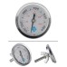 ZYNCUE Thermomètre en acier inoxydable de 65,6 à 315,6 °C 46 mm Pour barbecue fumoir viande four - B7H6QLEMK