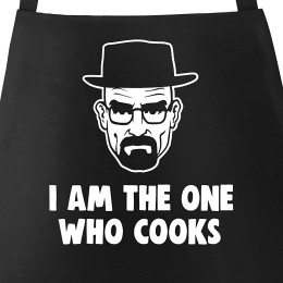 MoonWorks® Tablier de barbecue pour homme avec inscription « I am the one who Cooks » en coton Noir - B287VZLGH